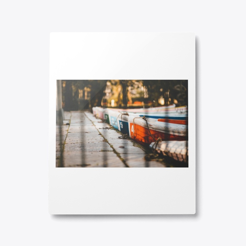 Many different color boats