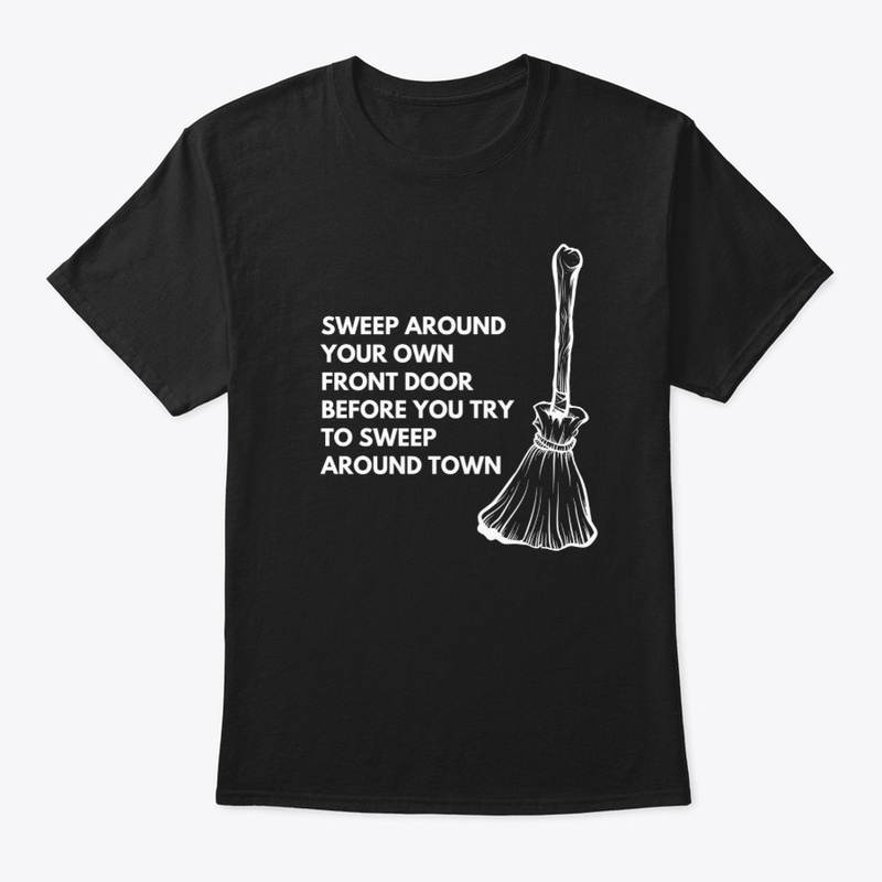 Sweep around your own front door