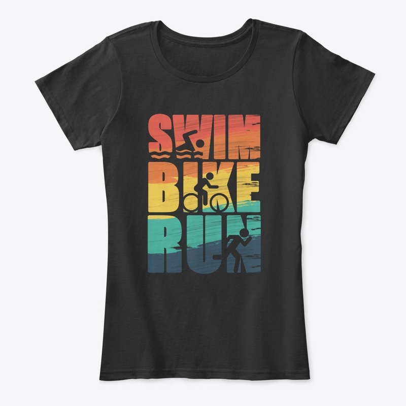 Triathlon Sports swim bike run T-Shirt