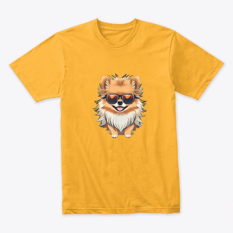 Pomeranian Smiling Dog T-Shirt