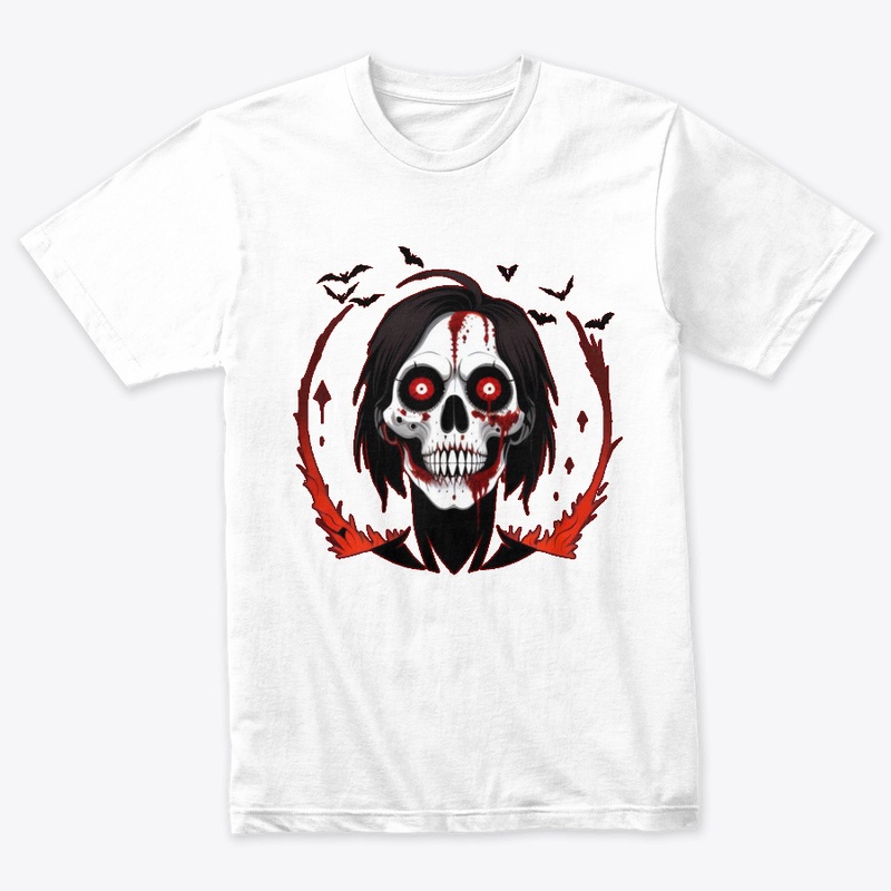 Heavy Metal Blazing Zombie Skull
