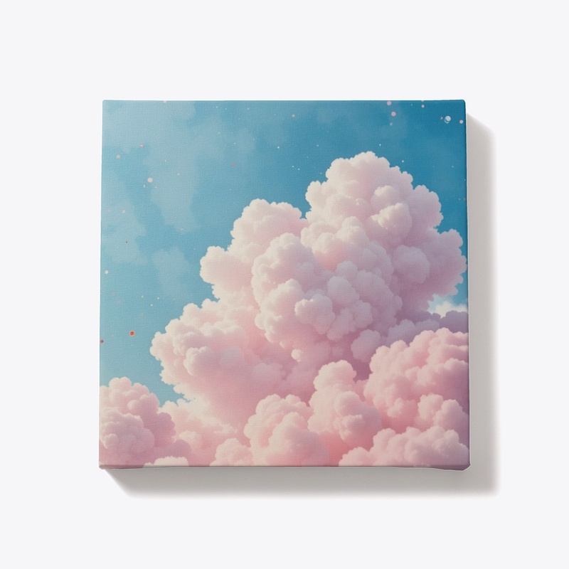 Cherry blossom colored clouds