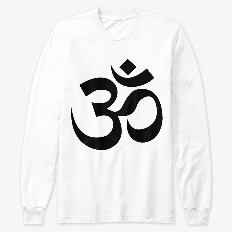 OM Aum Symbol Black Long Sleeve Tee