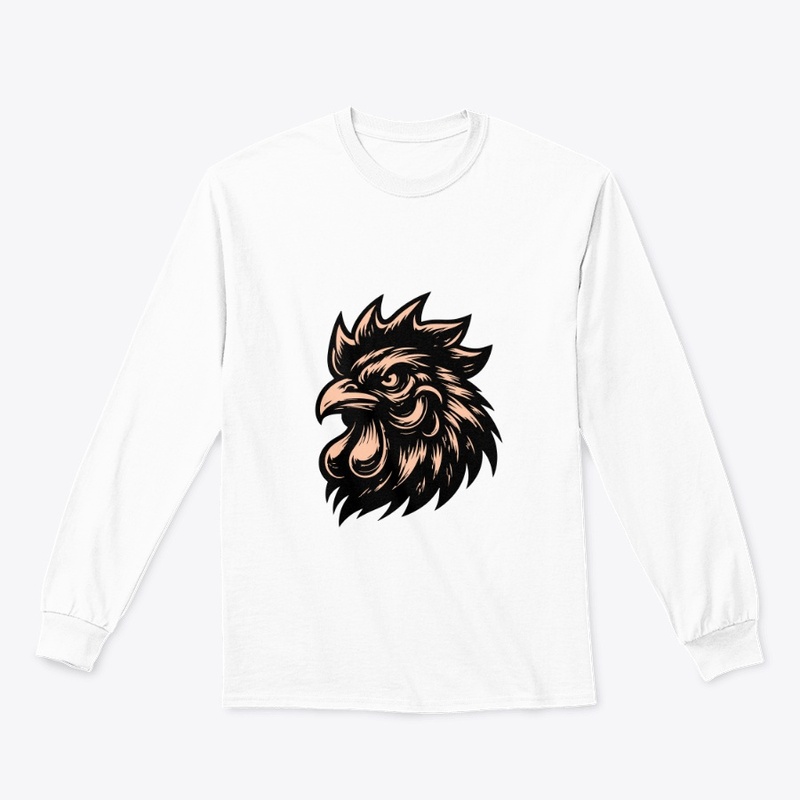 Bold Angry Chicken Illustration