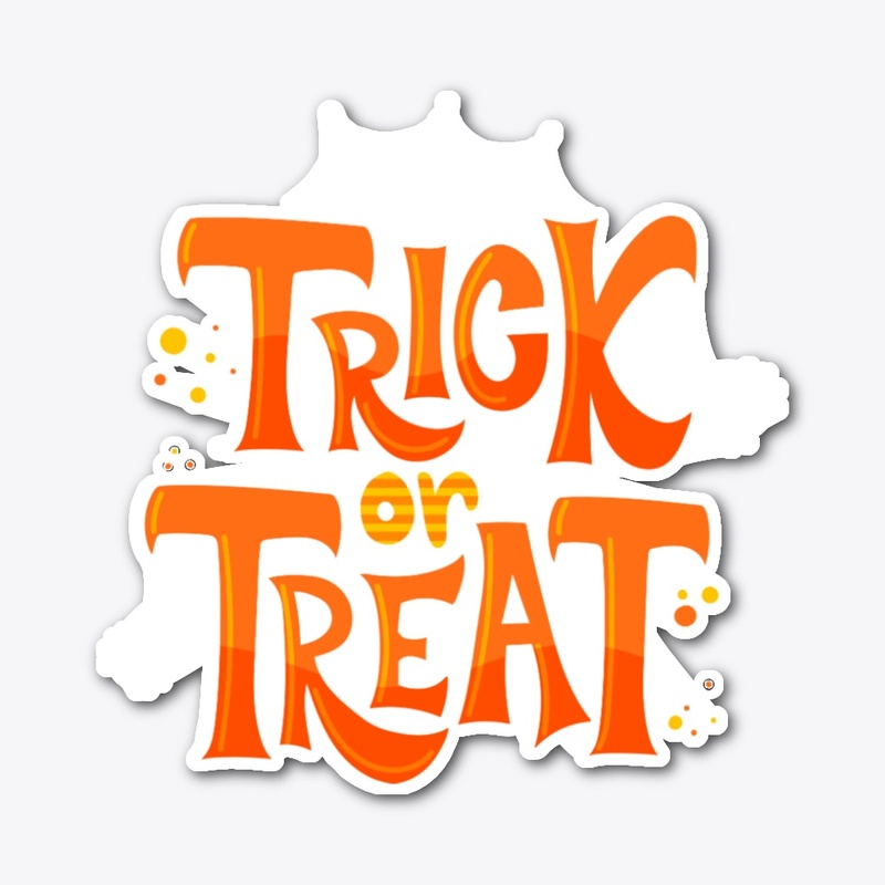 Funny halloween trick or treat design