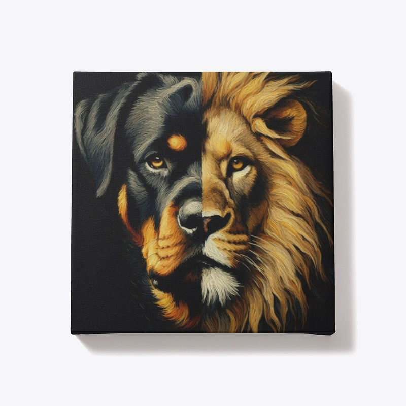 Rottweiler & Lion