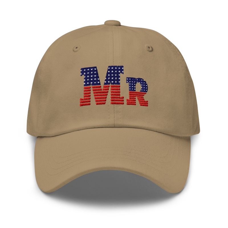 Patriotic USA Monogram  Dad Cap!