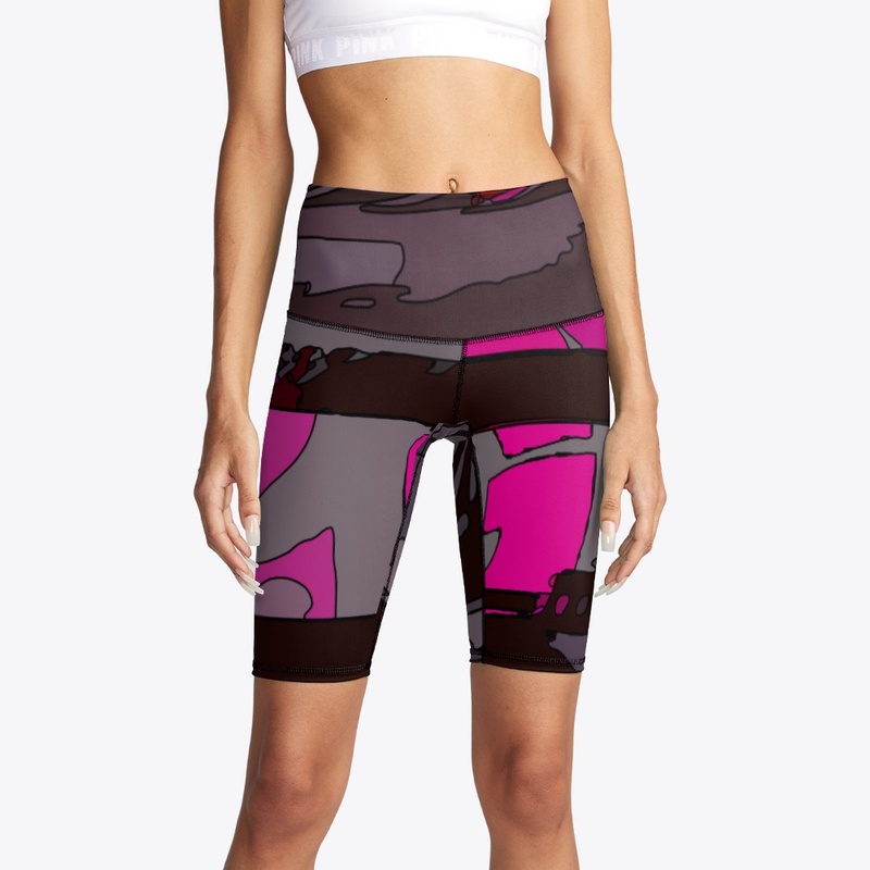 Pink Black Abstract Pattern