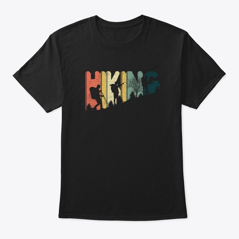 Hiking Trn5h Black T-Shirt Front