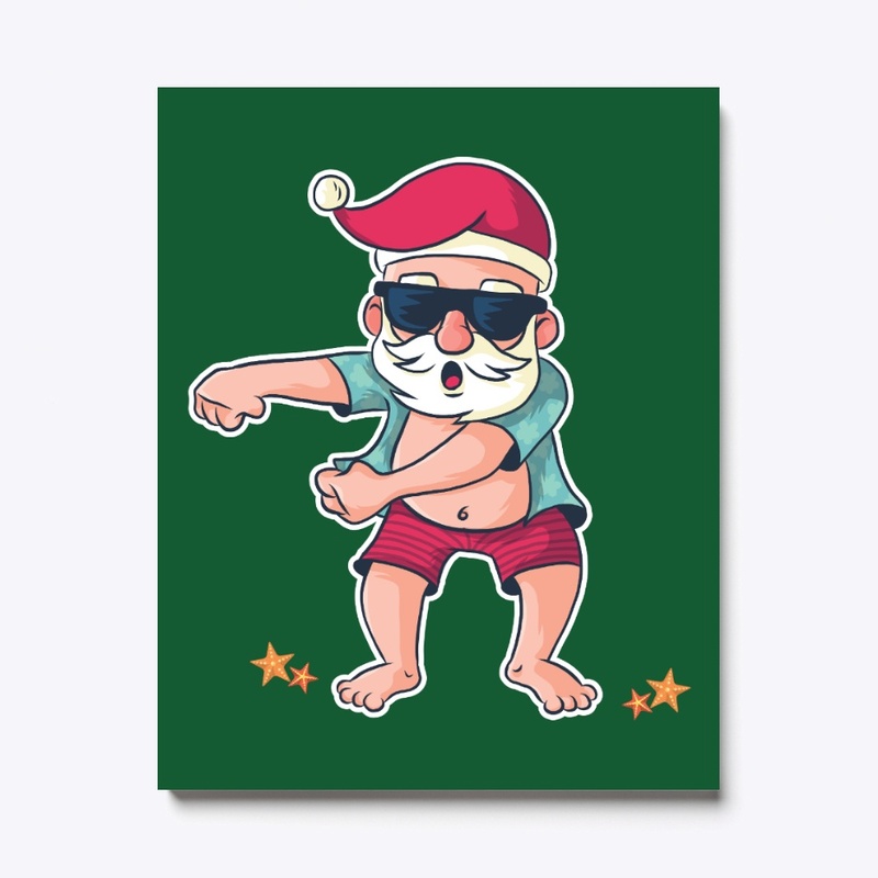 Christmas Flossing Santa