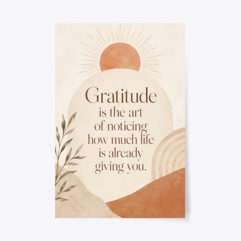 The Art of Gratitude Print