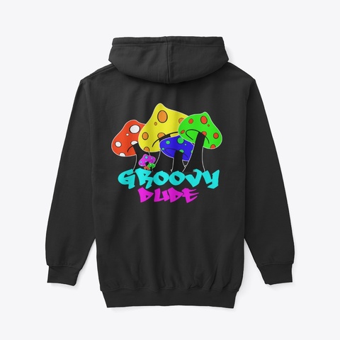 (Groovy) Groovy Dude Black T-Shirt Back