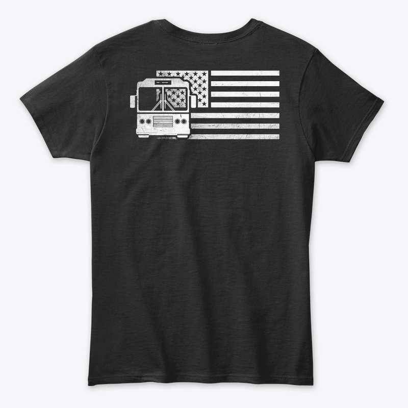 US Flag Bus Driver Cool Shirt