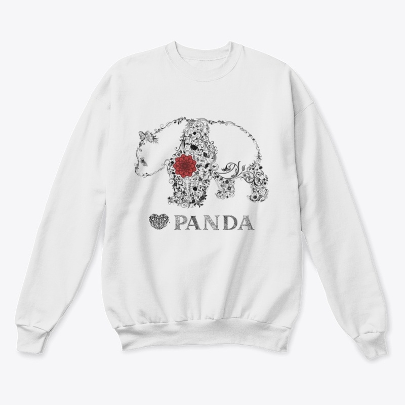 mandala heart panda -panda day