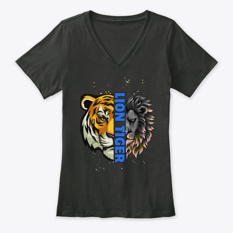 Lion Tiger Women's Premium Tee Design