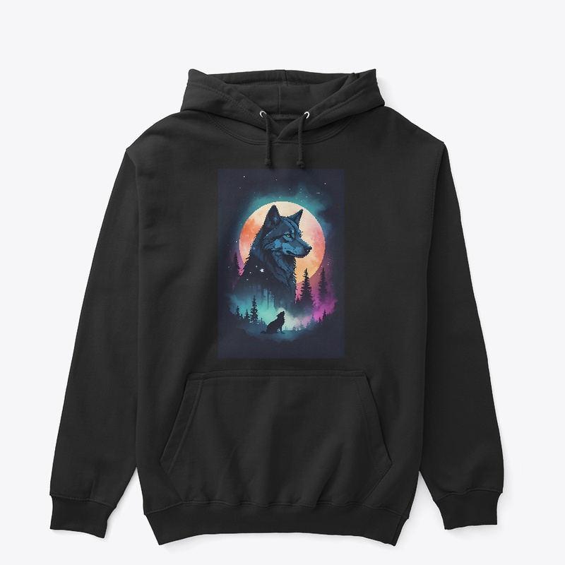 silhouette of a wolf
