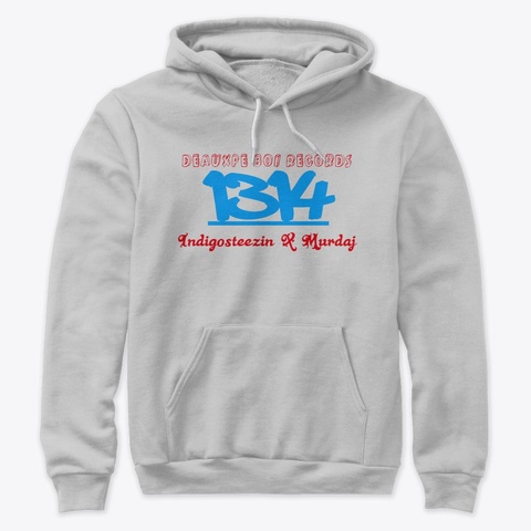 1314 Hoodie Athletic Heather Camiseta Front