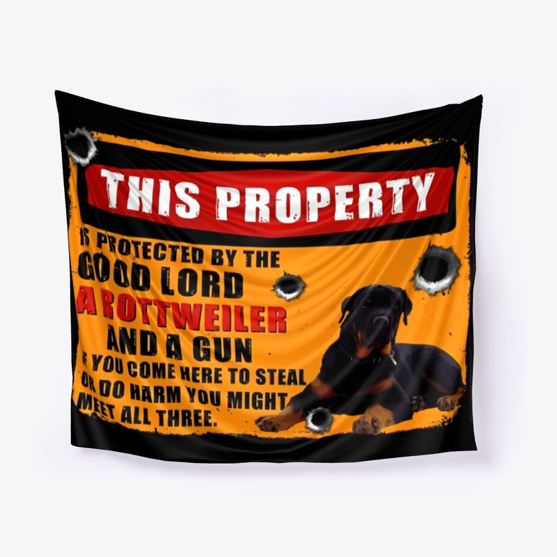 Rottweiler Warning Sign