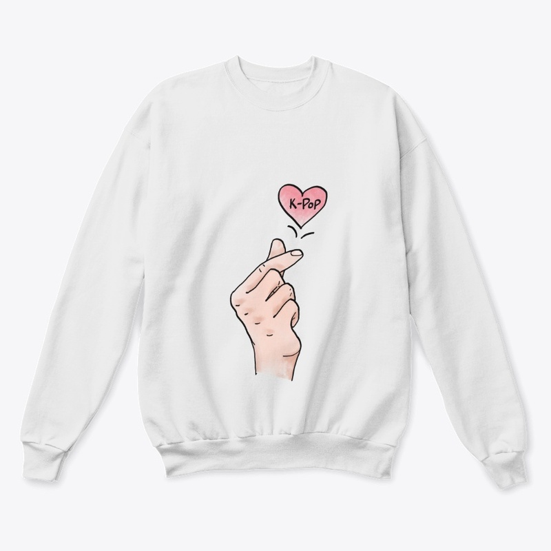 I heart Kpop. Korean finger heart