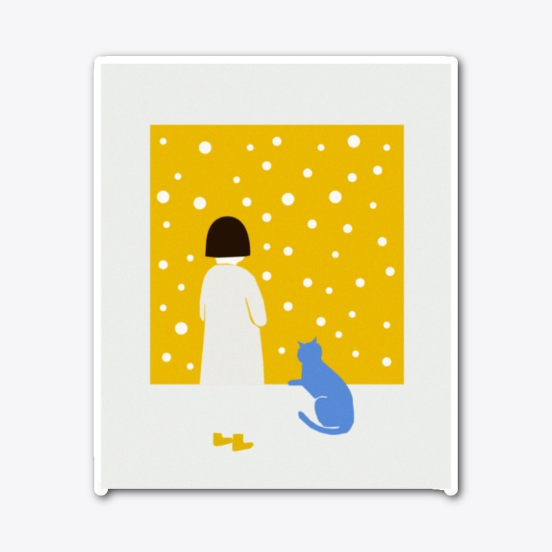 GIRL AND CAT
