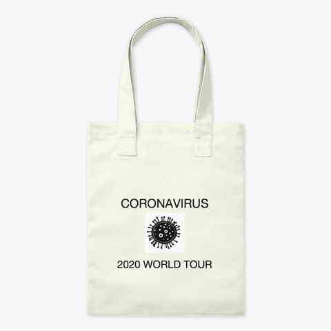 Coronavirus 2020 World Tour. Natural T-Shirt Front