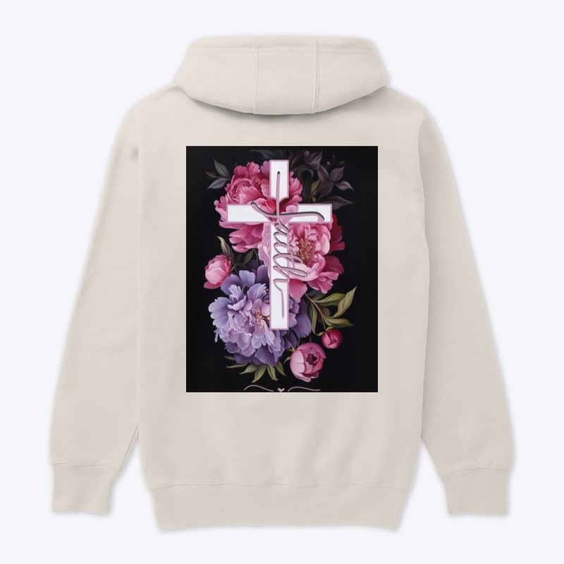 Floral Faith Cross Mauve