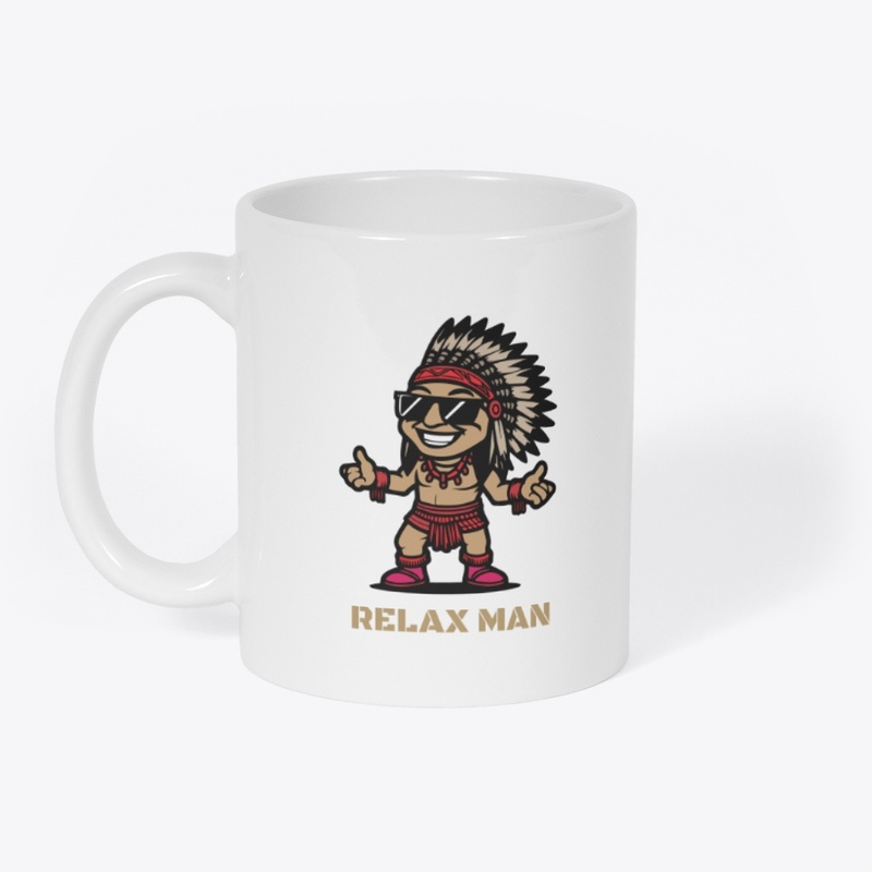 relax man cartoon 
