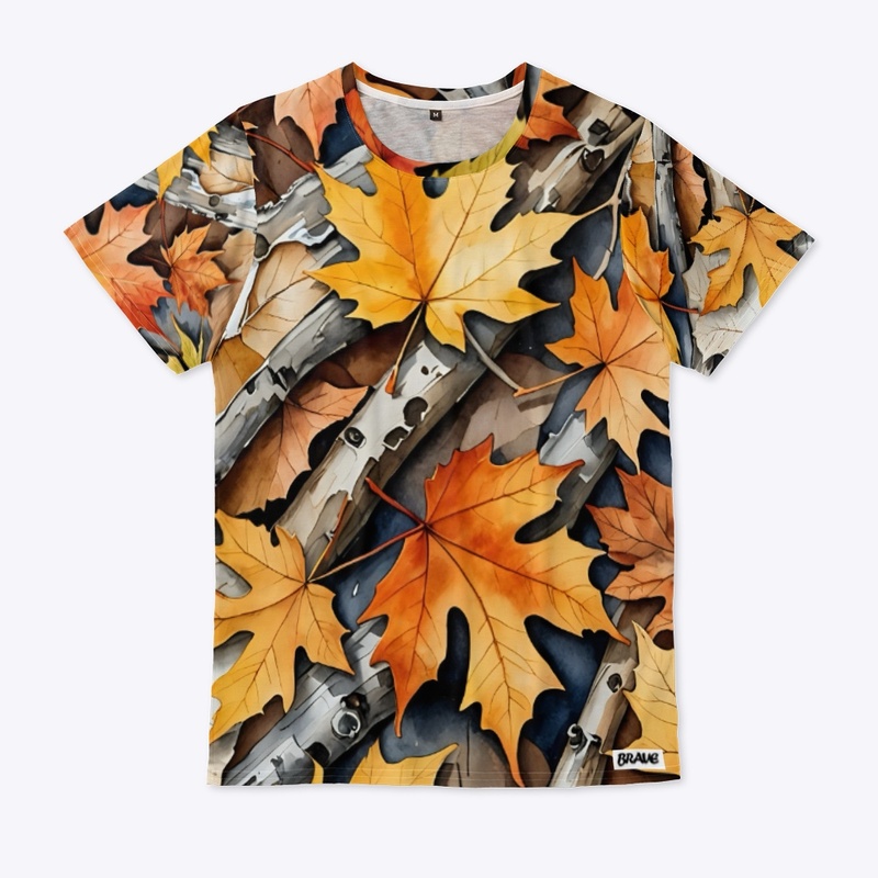 Autumn Woodland Watercolor
