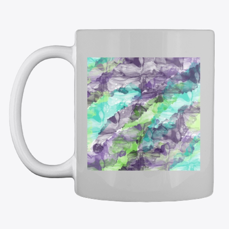 PURPLE / TEAL MOSS SPLASH
