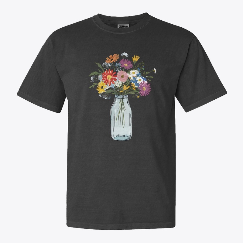 Mason Jar With Flowers
