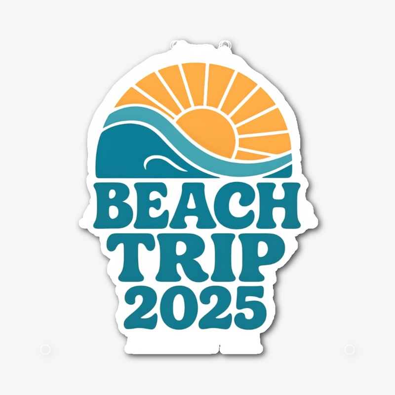 Beach Trip 2025 Retro Vacation Tee