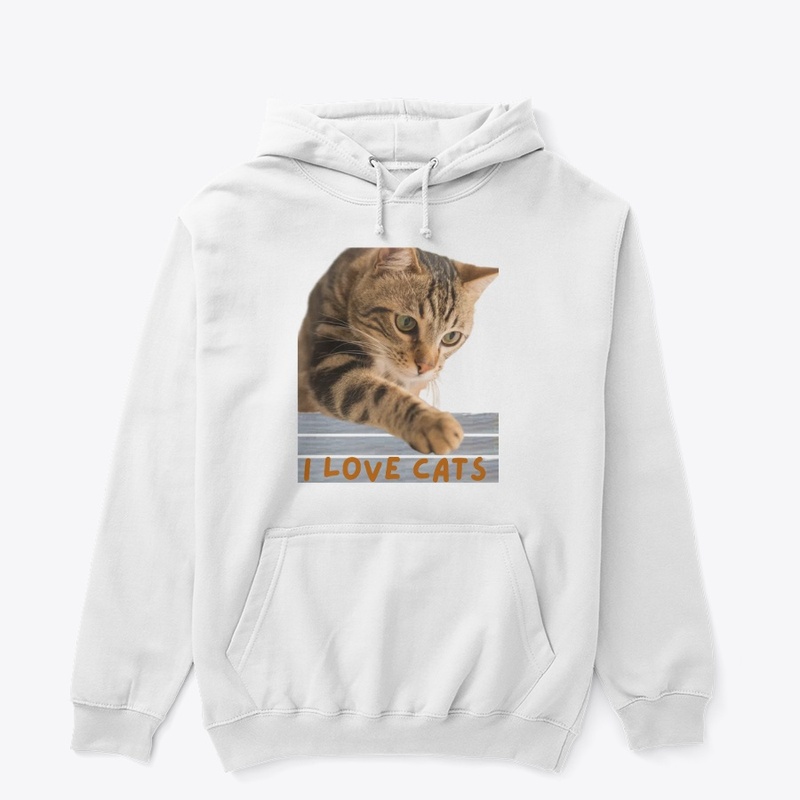 "I Love Cats" Art Print 