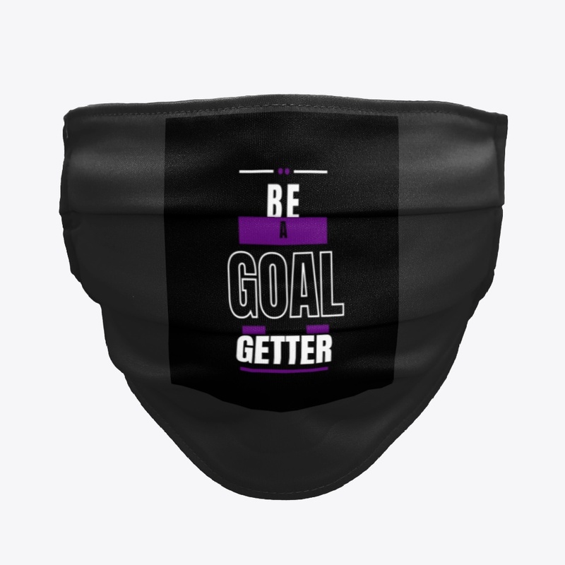 Black goal getter face mask