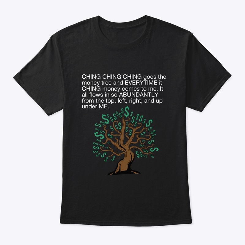 Money tree shirt/ white letters