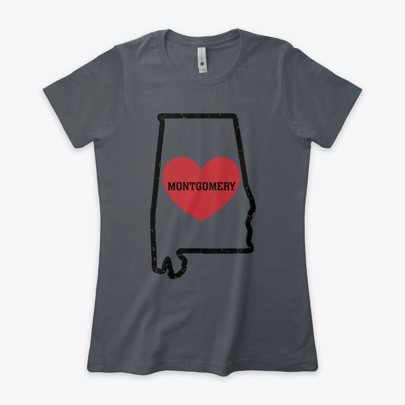 Montgomery Alabama Heart Shirt City