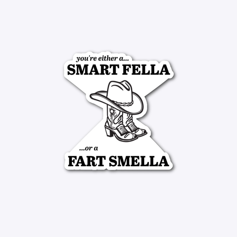 Fella-Smella Sticker