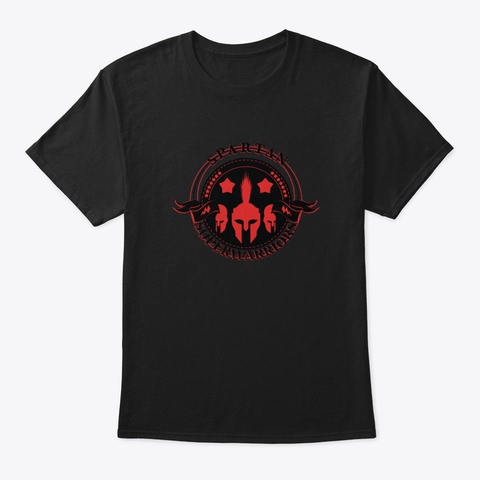 Spartan   Spartan Superwarriors Black T-Shirt Front