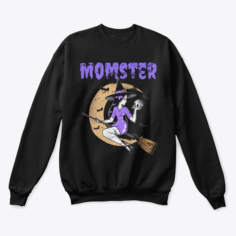 Cute Halloween Momster witch tee
