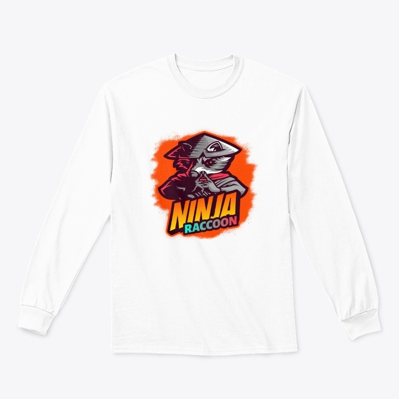 cartoon logo design: Ninja Raccoon