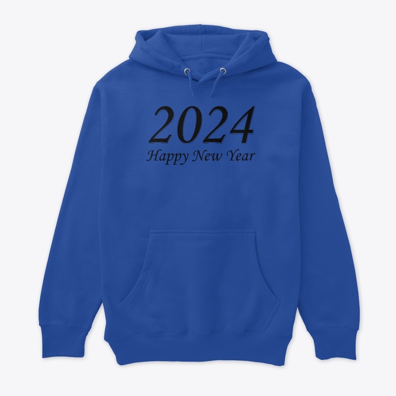 Happy new year 2024, Simple Design tee.