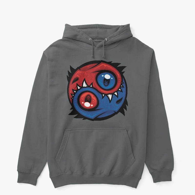 Red and Blue Yin Yang Dragons