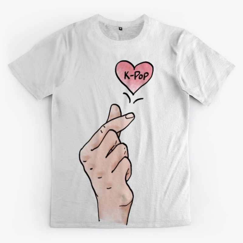 I heart Kpop. Korean finger heart