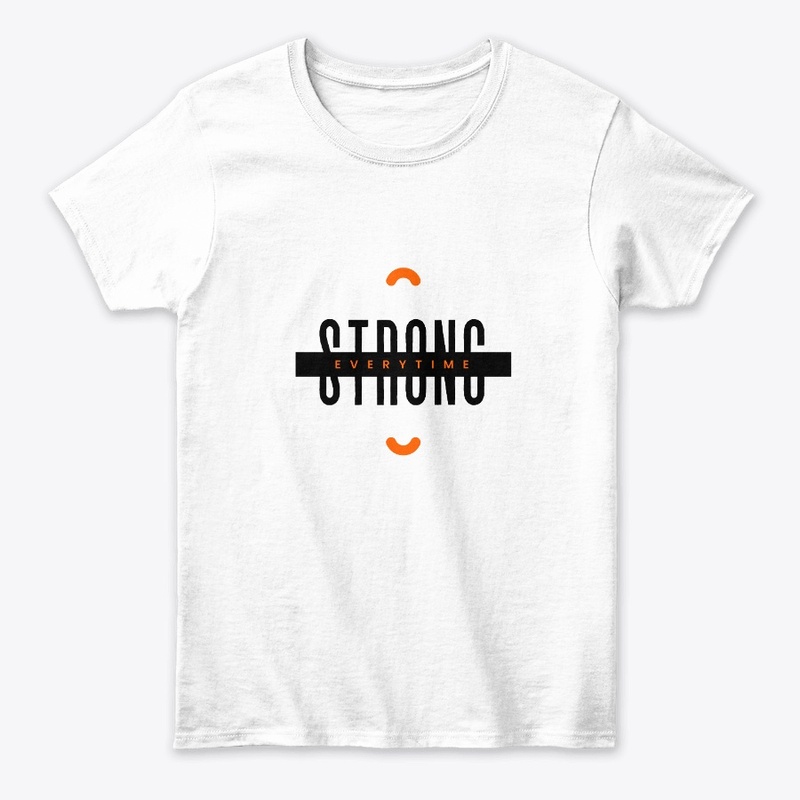 Strong Logo premium cotton t shirt  
