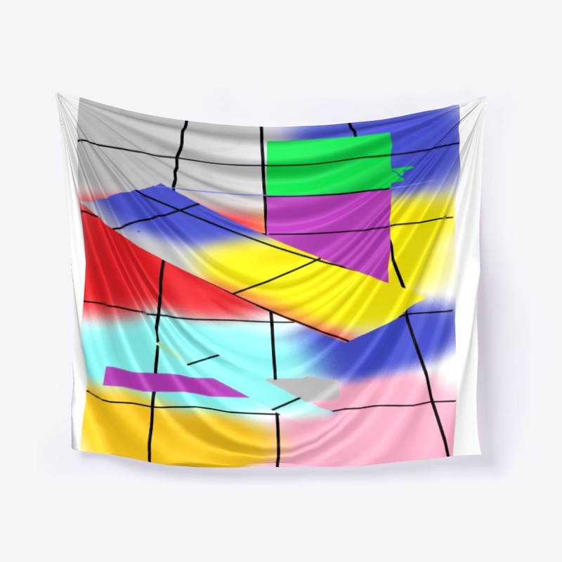 Rainbow rectangle poster