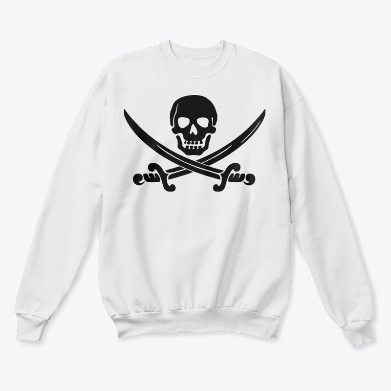 Skull pirate and sword design