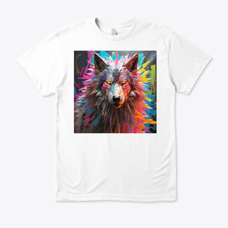 Vibrant Wolf Spirit