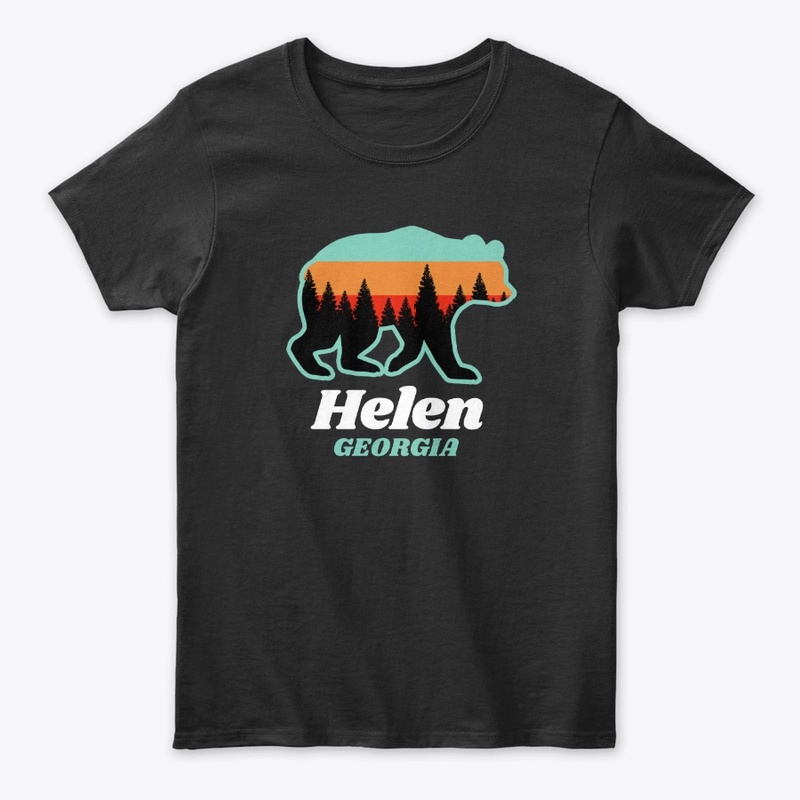 Helen Georgia Bear Hiking Camping Retro 