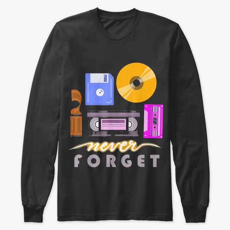 Never Forget Retro Vintage Cassette Tape