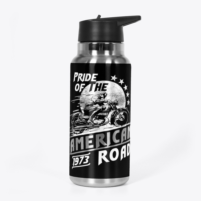 Proud American motorcycle road