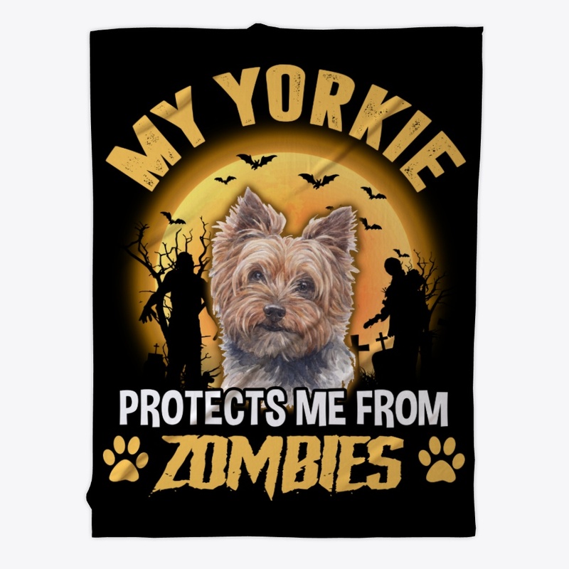 Halloween Yorkie Lover Gift Protect Me